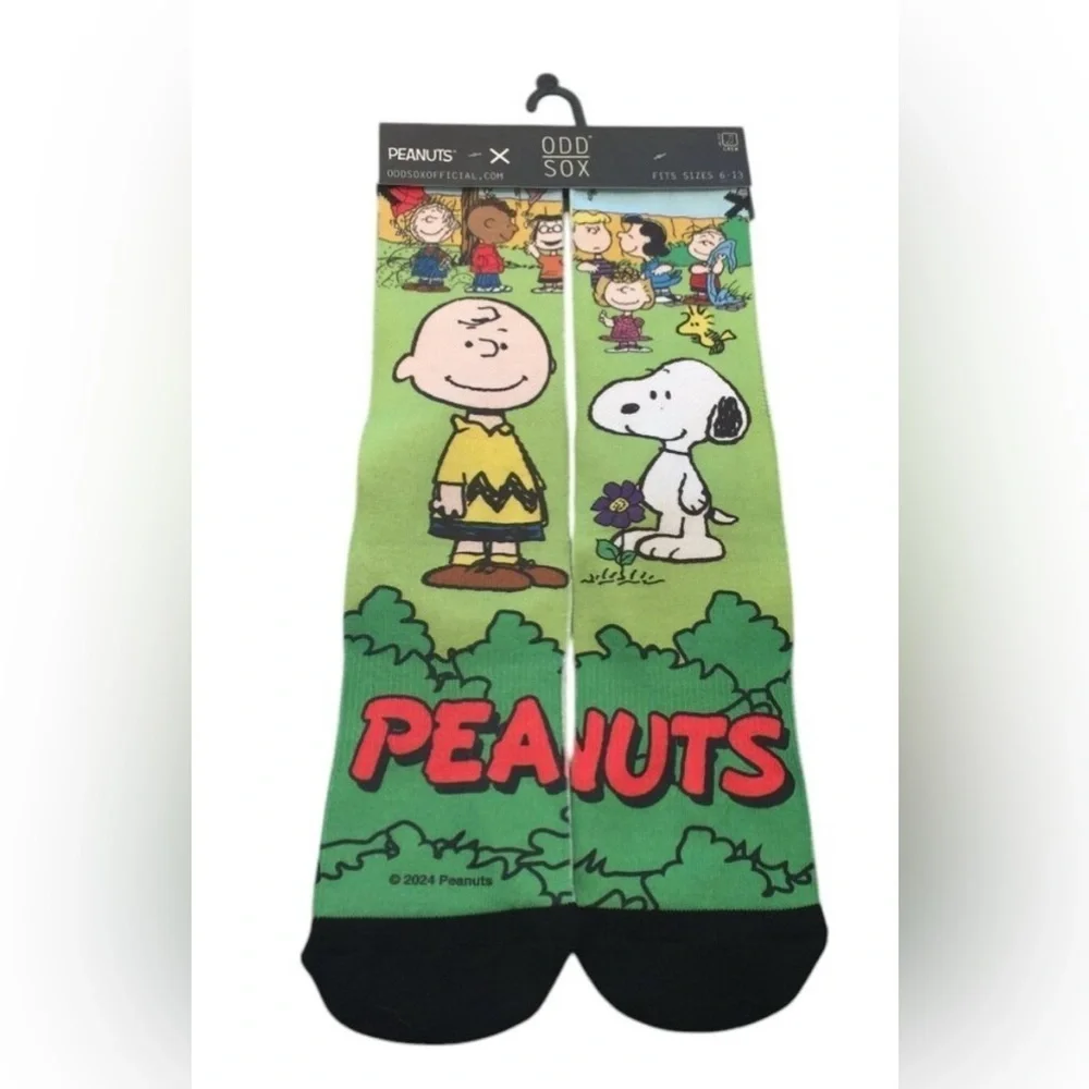 Odd Sox Peanuts Snoopy Crew Socks Mens Womens Charlie Brown Lucy Sally Fun Gift